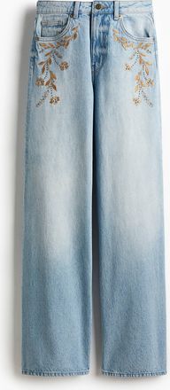 H&M Wide Ultra High Jeans - Blue
