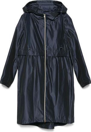 Herno hooded raincoat - women - Polyester - 40 - Blue