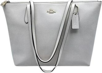 Coach Pre-owned Tote Bag - Dames - Vintage Shopper - Wit - ONE Size - Leer - Vintage