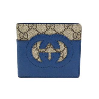 Gucci Pre-owned Canvas Portemonnee - unisex - Vintage Accessoires - Blauw - ONE Size - Vintage