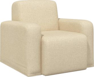 vidaXL Sill&oacute;n Crema Tela Vidaxl