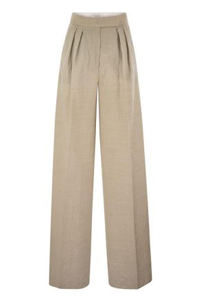 Max Mara Acinoso1234 - Wool Wide-Leg Trousers