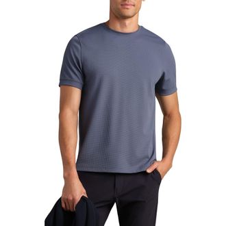 Rhone Waffle Tech Crew T-Shirt in Shale Blue at Nordstrom, Size Xx-Large