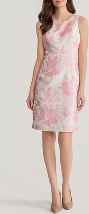 Kasper Seamed Empire Waist Sheath Dress in Tutu Pink Multi at Nordstrom, Size 10