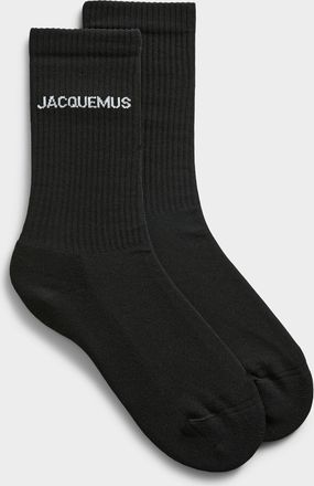 Jacquemus Mens Signature ribbed socks