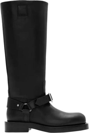 Burberry Womens Saddle Knee-High Leather Boots, Brand Size 38 ( US Size 8 )