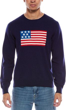 Brodie American Flag Wool & Cashmere-Blend Crewneck Sweater