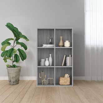 vidaXL Estanter&iacute;a/aparador Madera Contrachapada Gris Sonoma 66x30x98cm Vidaxl