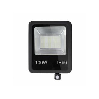 Fabrilamp Fabrilamp - Proyector C/sensor Olivino 100w 6500k Negro 9000l M Led Sm Ip66 39,5x28,5x7 Cm