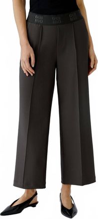 Oui Seamed Pull On Pant In Espresso
