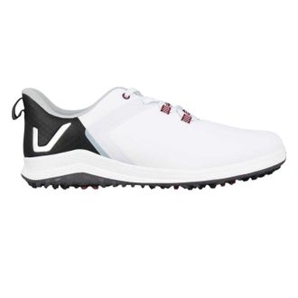 Slazenger Heren golfschoenen met spikes uit de V-serie (Wit, Zwart)