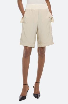 Helmut Lang Bomber Bermuda Shorts in Oat at Nordstrom Rack, Size Small