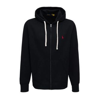 Polo Ralph Lauren Hoodies & sweatvesten, Heren, Zwart, L, Katoen, Zip-through Hoodie