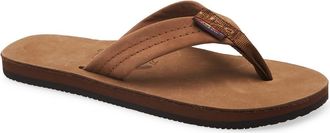 Bonprix Rainbow Wide Strap Flip Flop in Dark Brown at Nordstrom, Size X-Large