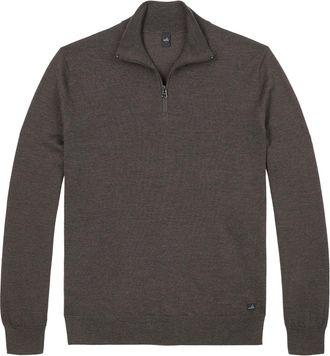 Wahts Mens Knitwear Dark Brown Melange / XXL