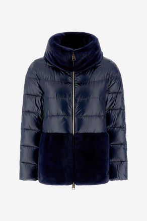 Herno Kurze Daunenjacke Ultra-Light & Faux Fur