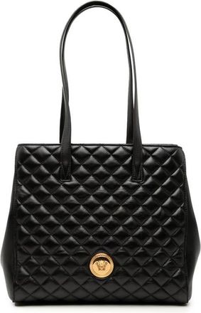 Versace Pre-owned Versace Medium Quilted Nappa Leather La Medusa Tote Ladies 83NWAOY63NQIY21F