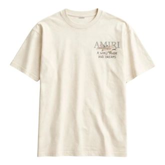 Amiri T-Shirts, male, Beige, Size: L Hope And Dreams Tee