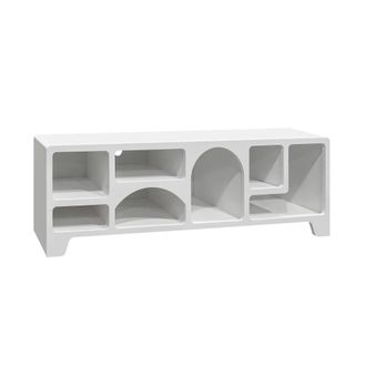 Sweeek Mueble tv efecto madera, 160cm, blanco