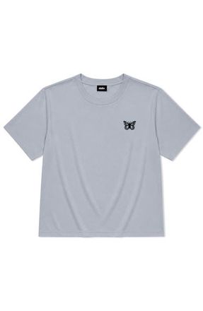 Dalix Butterfly Relaxed Midweight Jersey Tee in Powder at Nordstrom, Size Xx-Large