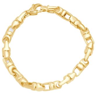 Pompeii3 Mens Link 14k Gold (53gram) or Platinum (85gram) 7mm Bracelet 8.5