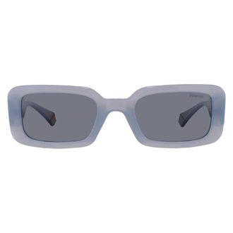 Polaroid Polarized Blue Rectangular Ladies Sunglasses PLD 6208/S/X 0MVU/C3 52