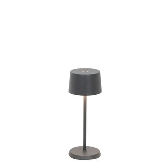 Zafferano L&aacute;mpara de mesa led gris oscuro regulable zafferano
