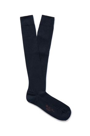 Loro Piana Sottile Ribbed Wool, Cashmere and Silk-Blend Socks