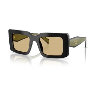 Prada Sunglasses, unisex, Black, Size: 52 MM Prd01S Oversized Square Sunglasses
