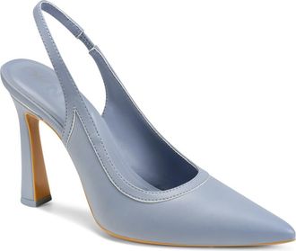 DKNY Cinette Slingback Pointed Toe Pump in Slate Blue at Nordstrom, Size 8