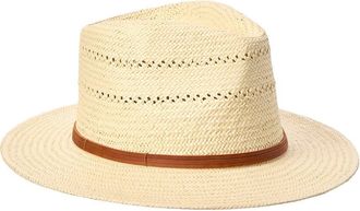 Bruno Magli Vented Packable Straw Panama Hat