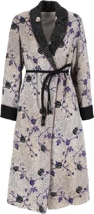Forte_Forte Jacquard kamerjas Cherry Blossom - Dames - Vesten - Veelkleurig - S - Truien & Vesten