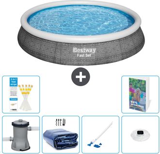 Bestway Piscina Bestway Fast Set Redonda - 396x84 Cm - 7-piezas S204