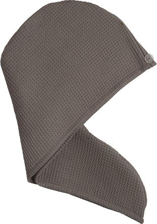 Cozy Earth Waffle Terry Hair Towel in Charcoal at Nordstrom