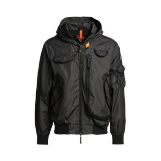Parajumpers Bomber Jackets, male, Black, Size: XL Gobi Hooded Bomber