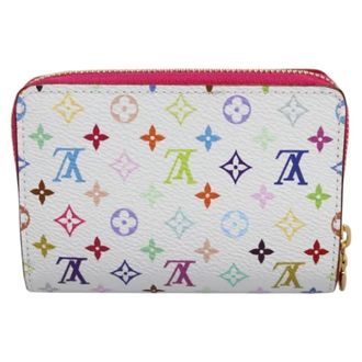 Louis Vuitton Pre-owned Wallets, female, White, Size: ONE SIZE Pre-owned Canvas Wallet