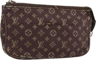 Louis Vuitton Pre-owned Clutches, female, Brown, Size: ONE SIZE Pre-owned Vintage Canvas Clutch