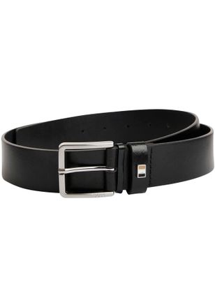 HUGO BOSS Lederg&uuml;rtel BOSS Ther-Flag-E_Sz35, Herren, Gr. 11,5, schwarz (schwarz001), Leder, unifarben, G&uuml;rtel Lederg&uuml;rtel, mit stilvollen Markendetails
