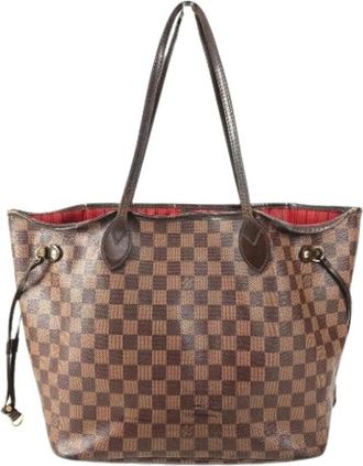 Louis Vuitton Pre-owned Tote Bags, male, Brown, Size: ONE SIZE Pre-owned Vintage Damier Canvas Tote Bag