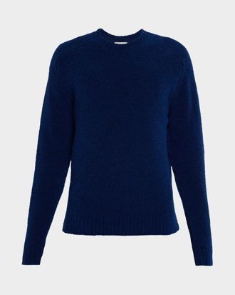 Neiman Marcus Men & apos;s Wool-Blend Boucle Crewneck Sweater