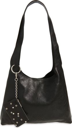 Margesherwood Halter Leather Hobo Bag in Black Washed Nappa at Nordstrom