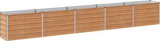 vidaXL Cama De Jard&iacute;n Elevada Madera Marr&oacute;n 400 X 40 X 55 Cm Vidaxl