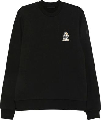 Moncler Heren, Sweatshirts & Hoodies, Zwart, Maat: XL Katoen
