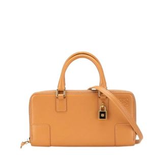 Loewe Pre-owned Mini Shoulder Bag - Dames - Vintage Mini Tas - Bruin - ONE Size - Leer - Vintage