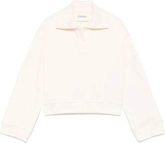 Closed Womens Polo Sweatshirt In Dune Beige