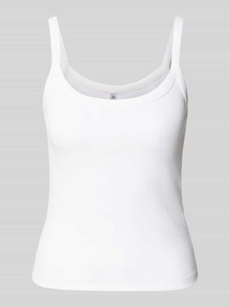 Pieces Slim Fit Tank Top aus Bio-Baumwoll-Mix Modell MAY in Weiss, Gr&ouml;&szlig;e XL