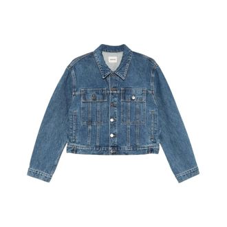 Khaite Saunder Jacket - Dames - Jassen - Blauw - Maat: M Katoen