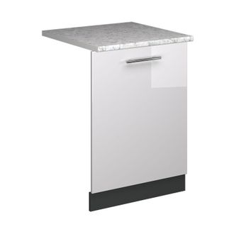 Vicco Panel Frontal Del Lavavajillas Fame-line, Blanco Alto Brillo, 60 Cm, Et M&aacute;rmol Vicco