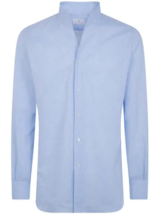 Mazzarelli Camicia Cotone 49W 9 Light Blue