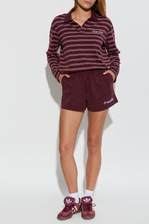 Sporty & Rich Polo From The Marine Collection, Womens, Burgundy